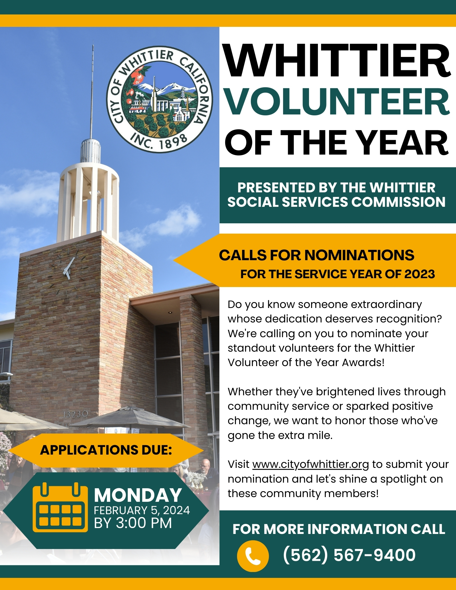 Volunteer of the Year Flyer 2023-24