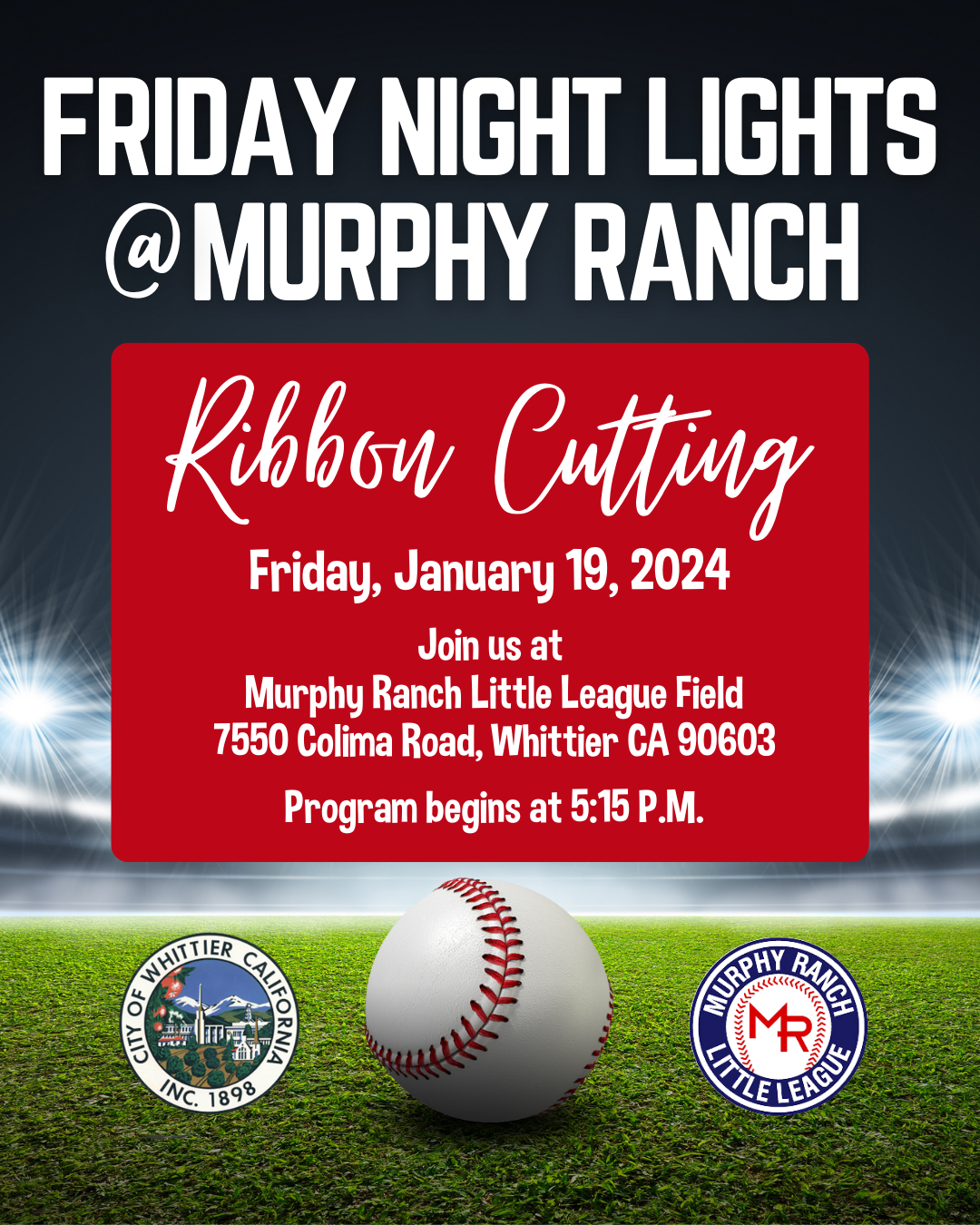 Muphy Ranch Lighting Project Ribbon Cutting