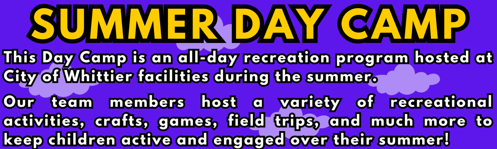 Summer Day Camp Banner