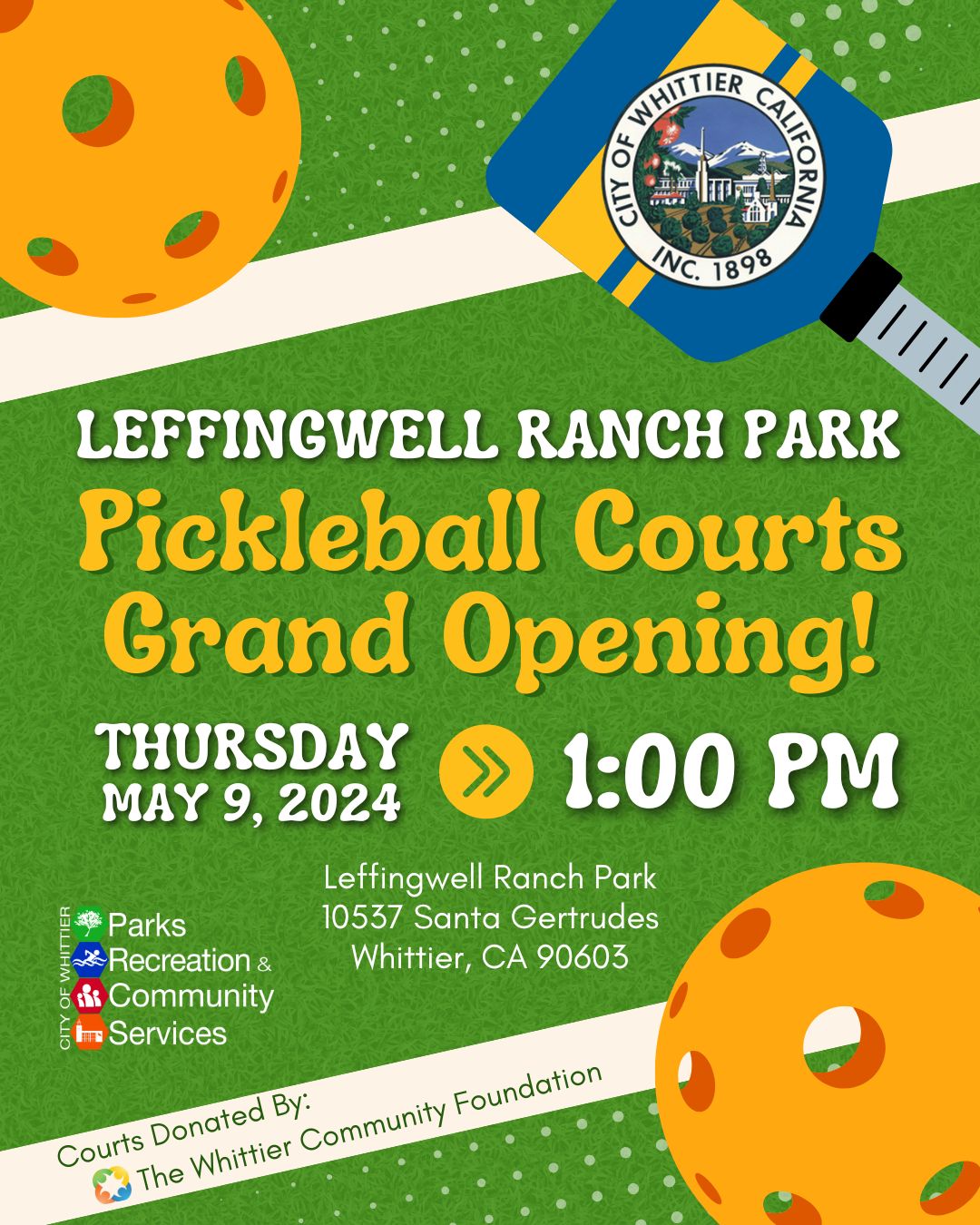 Pickleball Grand Opening 2024