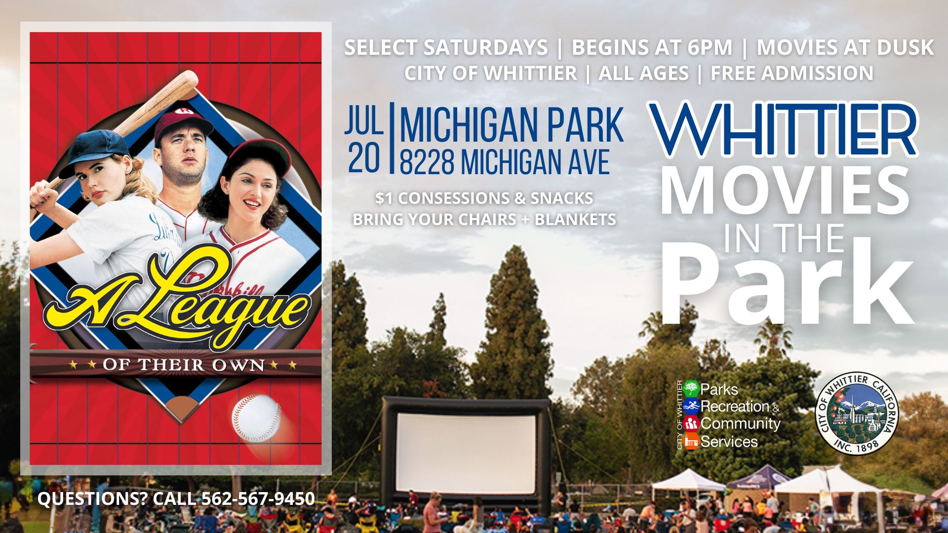 Movies in the Park - A League of Their Own