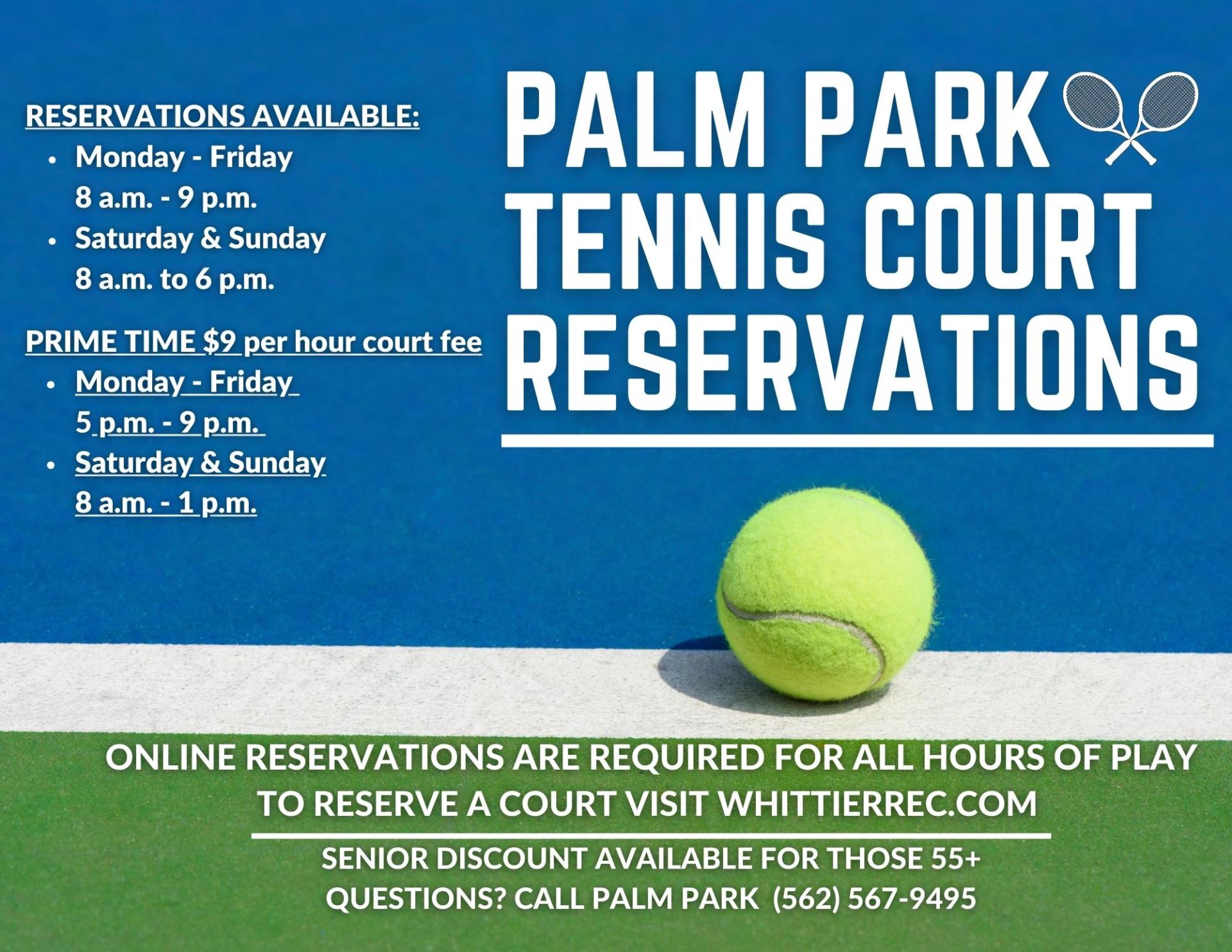 Tennis Reservation Flyer Updated