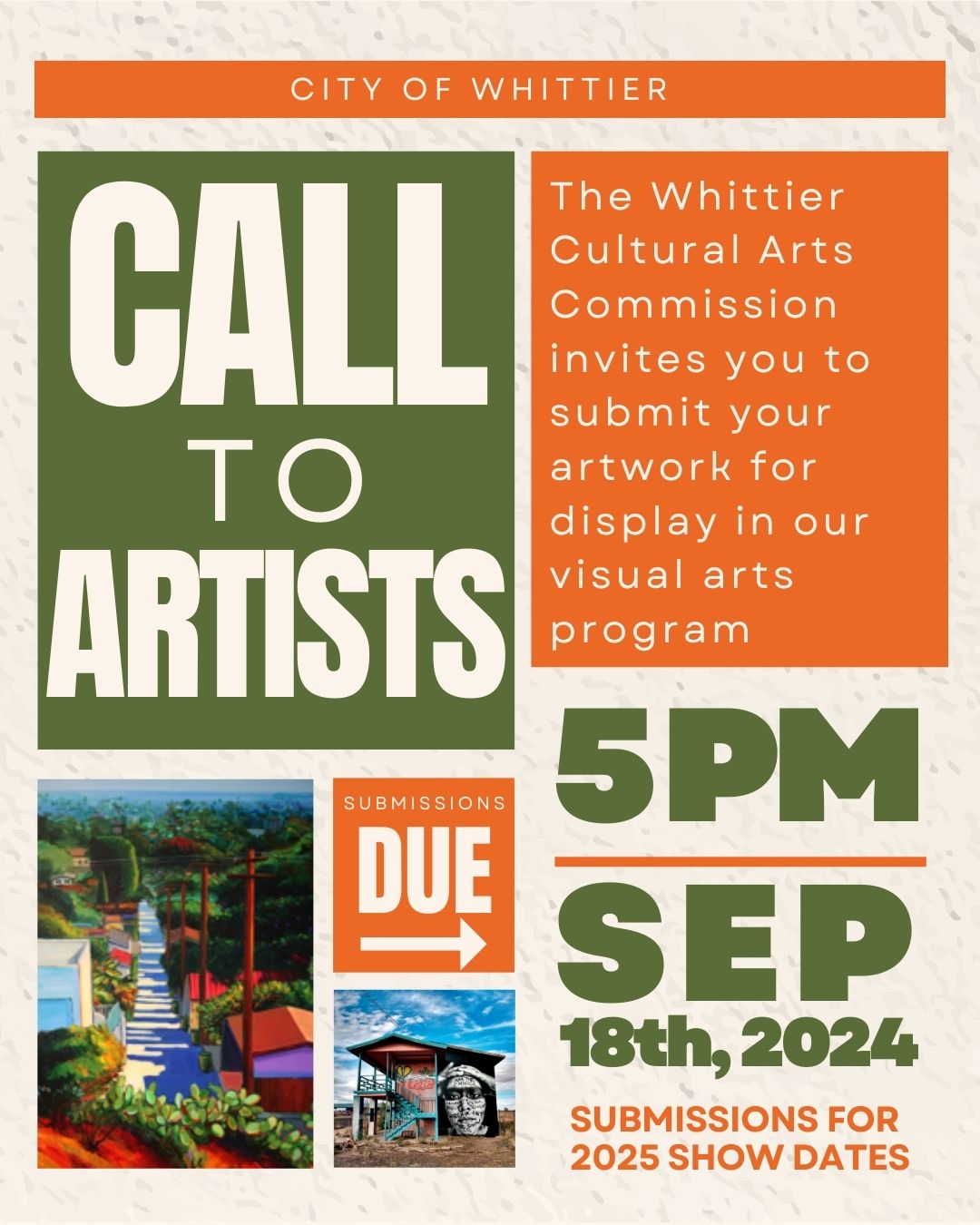 Call to Artists Visual Arts Program 2024