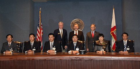 2015 Changshu Delegation visit to Whittier Council Chambers