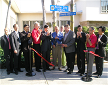 2009 Changshu Delegation 'Peace Pole' Ribbon Cutting.