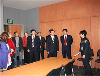 2011 Changshu Deligation visit to Whittier Police Department