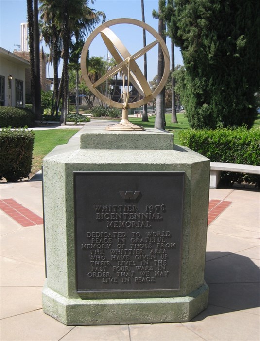 Whittier Peace Memorial